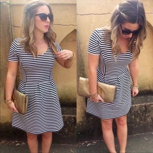 J. Crew Factory Stripe Scoopneck Dress size 4